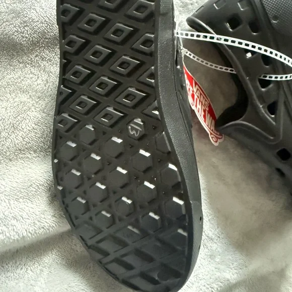 Vans Kids Black Perforated Slip-On Slippers - Picture 4 of 4